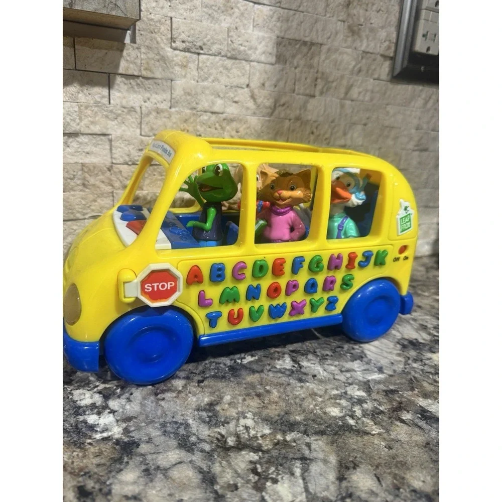 VTG 1999 Leap Frog Fun & Learn Phonics School Bus Animals & Alphabet Tested Work